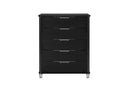 Lando - 5 Piece King Bedroom Set (Bed, Dresser & Mirror, Nightstand, Chest) - Black