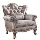 Jayceon - Chair With Pillow - Fabric & Champagne