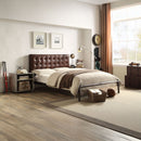 Brancaster - Queen Bed - Vintage Brown Top Grain Leather