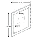Melody - Upholstered Dresser Mirror