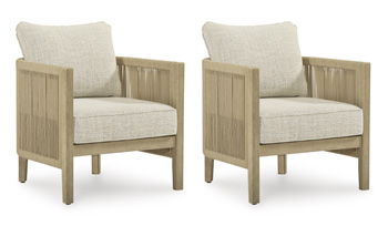 Spooners Cove - Lounge Chair With Cushion (Set of 2) - Beige