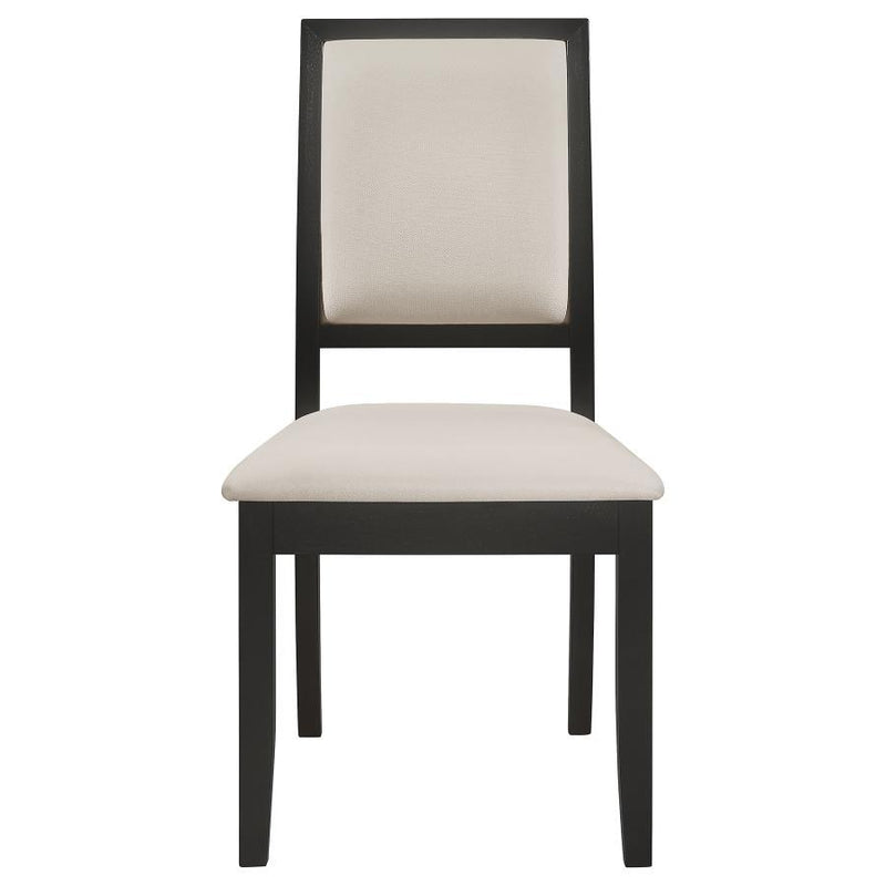 Louise - Upholstered Wood Dining Side Chairs (Set of 2) - Black