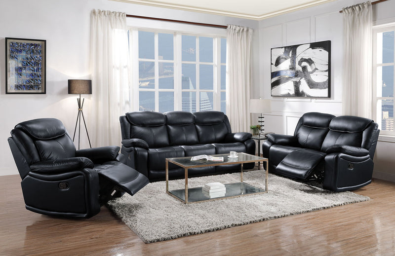 Ralorel - Sofa - Black Top Grain Leather