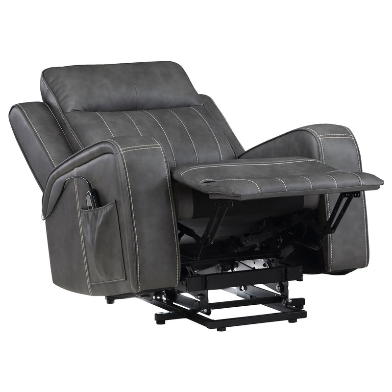 Raelynn - Upholstered Track Arm Recliner