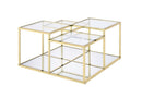 Uchenna - Coffee Table - Clear Glass & Gold