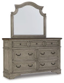 Lodenbay - Dresser, Mirror - Antique Gray