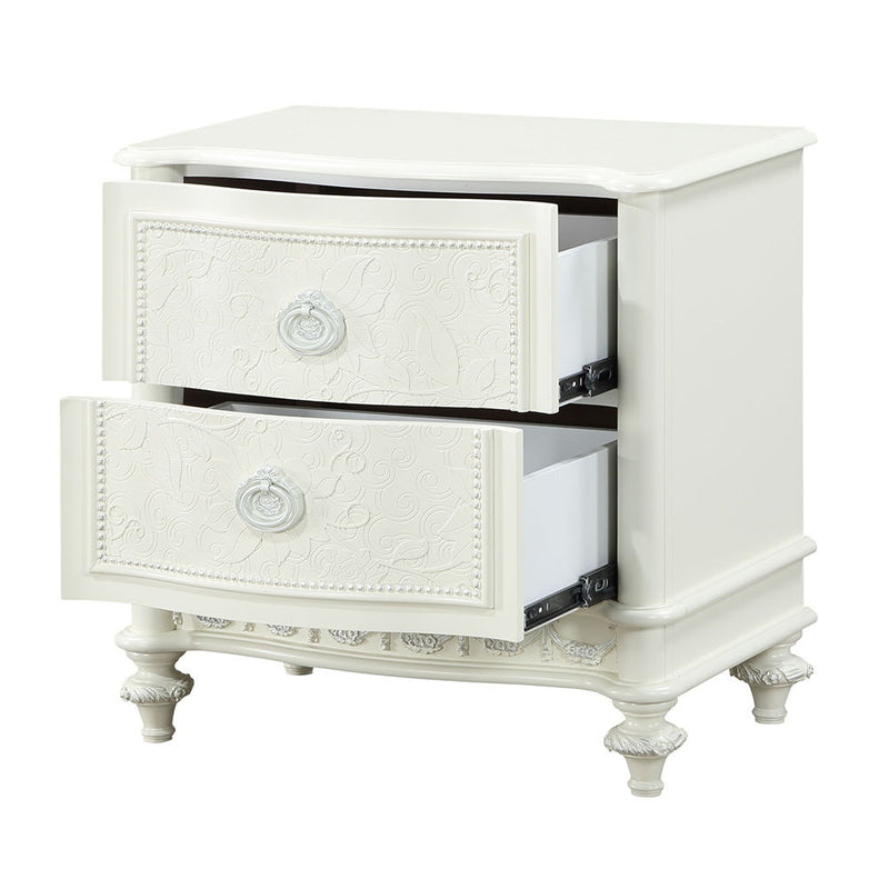 Dorothy - Nightstand With 2 Drawers - Ivory