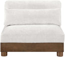 Turin - Chenille Fabric Upholstered Modular Armless Chair
