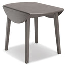 Shullden - Round Drm Drop Leaf Table - Gray