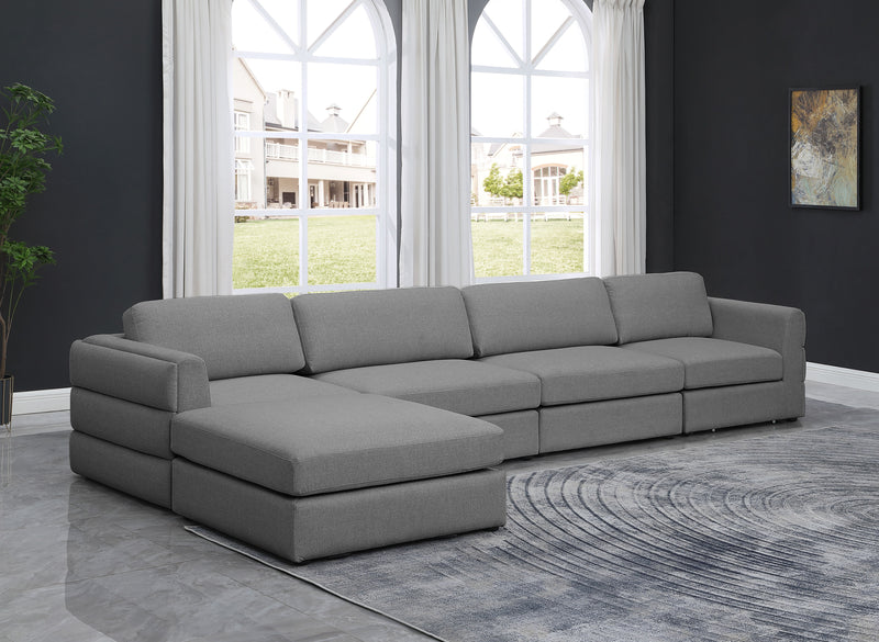 Beckham - Modular Sectional 5 Piece- Gray