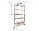 Realyn - Bookcase - Brown / White