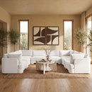 Hammond - Velvet Performance Fabric Upholstered 8 Piece U-Shaped Sectional