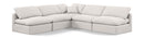 Indulge - Linen 5 Piece Modular Corner Armless Sectional