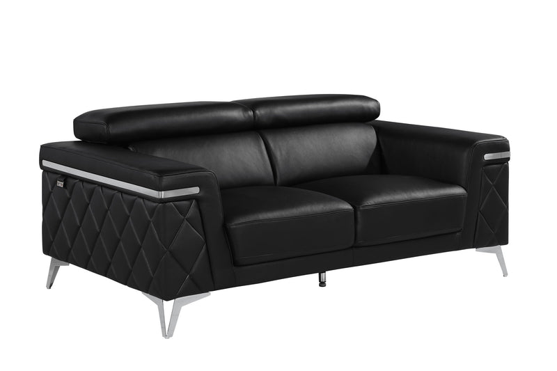 1140 - Top Grain Italian Leather Loveseat