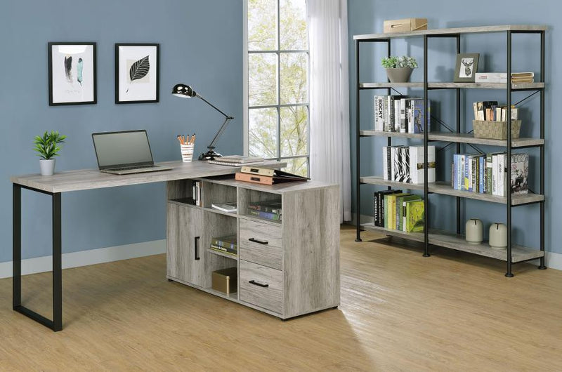 Hertford - L-Shape Office Desk with Storage