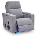 Pineland - Glider Power Recliner With Audio System - Pewter