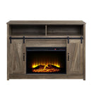 Tobias - 38" Fireplace - Rustic Oak
