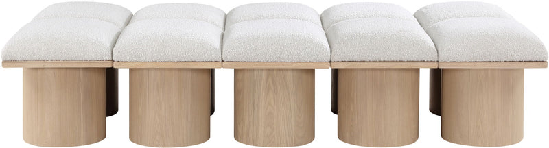 Pavilion - 10 Piece Modular Bench With Natural Base