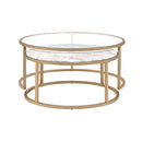 Shanish - Nesting Table Set - Faux Marble Top & Gold