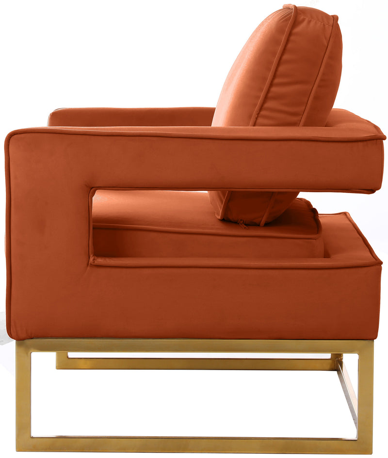 Noah - Accent Chair with Gold Legs