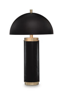 Lemland - Metal Table Lamp - Black / Gold Finish