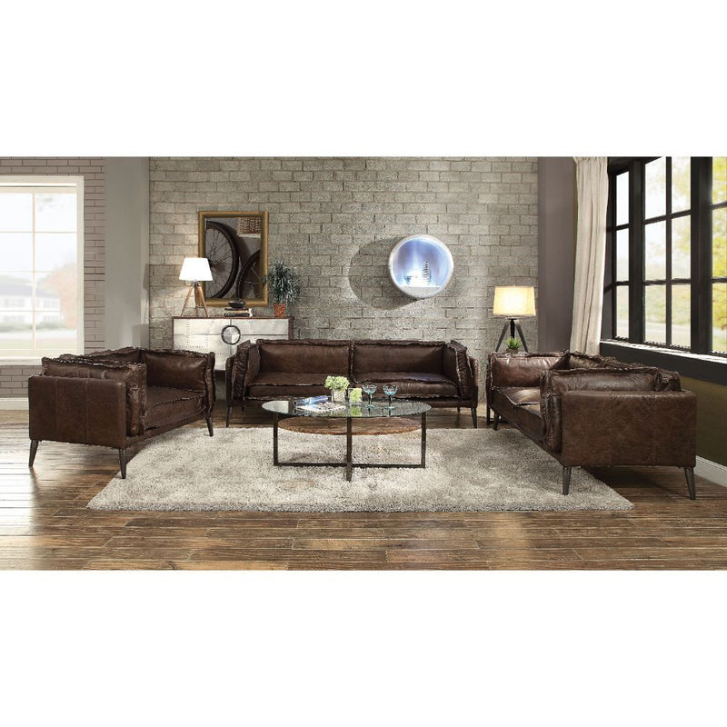 Porchester - Sofa - Distress Chocolate Top Grain Leather