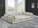 Beckham - 6 Piece Modular U-Shaped Armless Sectional