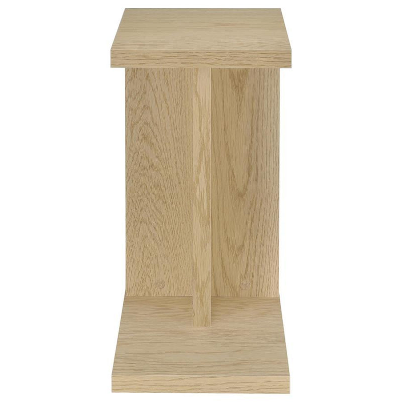 Clower - Engineered Wood C-Shaped Sofa Side Table