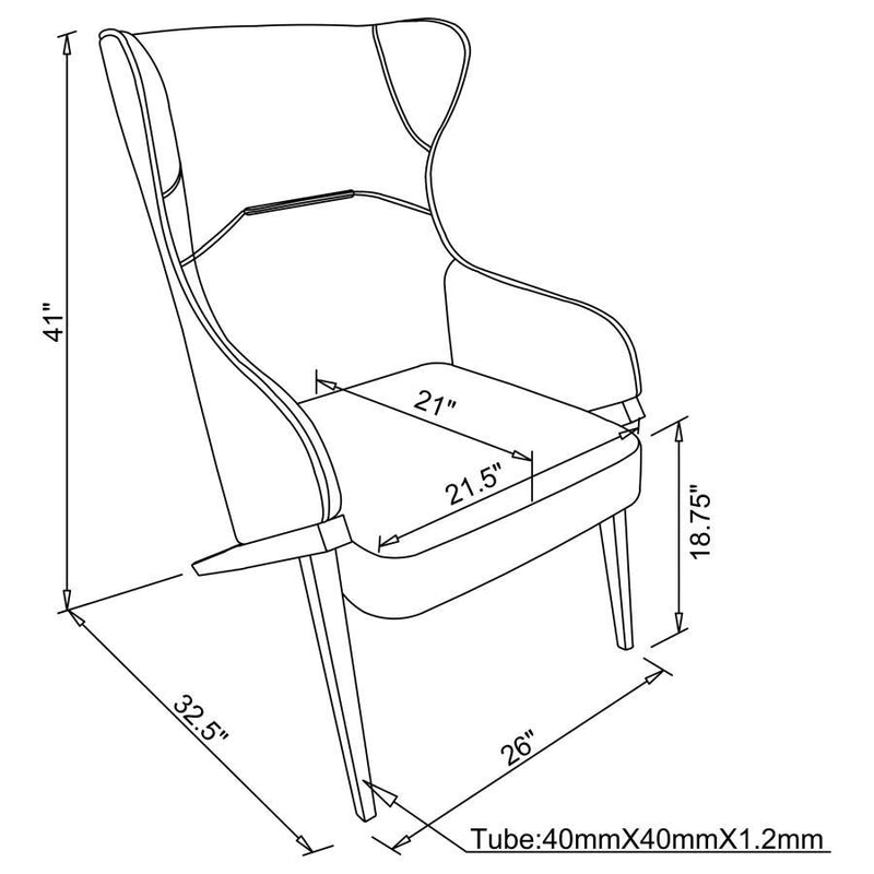 Walker - Upholstered High Wingback Accent Chair