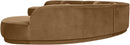 Avra - 189" Velvet Performance Fabric Upholstered Sectional
