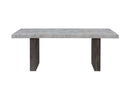 D2410DT - Dining Table With Brown Legs - Gray