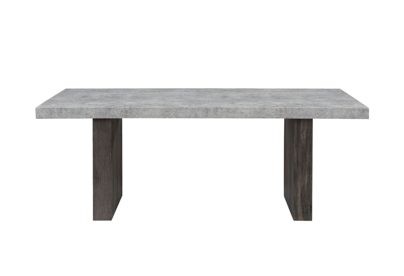 D2410DT - Dining Table With Brown Legs - Gray