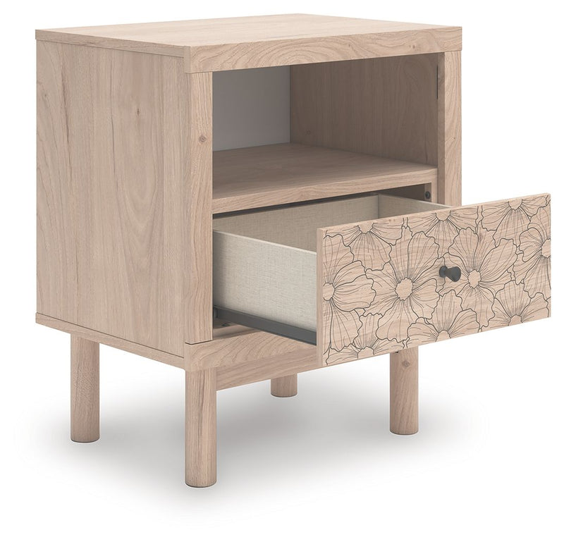 Arloster - Tan - One Drawer Night Stand