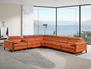 1246 - 7-Piece L-Shaped Modular Power Reclining Sectional With 4 Power Recliners And Power Headrests