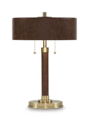 Arcmond - Metal Table Lamp - Brown / Gold Finish