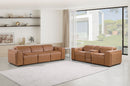 1224 - 6-Piece Modular Power Reclining Sofa And Console Loveseat Set In With 5 Power Recliners & Power Headrests