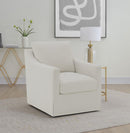 Winter - Upholstered Sloped Arm Accent Swivel Chair