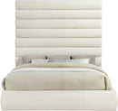 Adam - Chenille Fabric Bed With 89" Headboard
