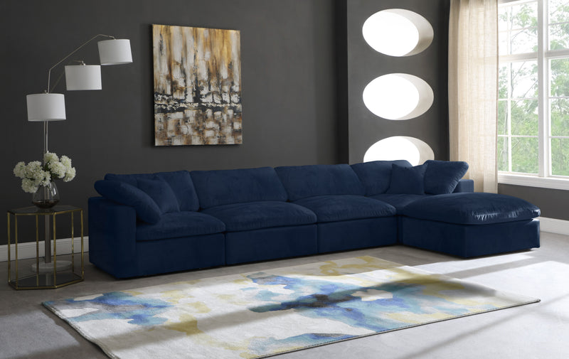 Cozy - Modular Sectional 5 Piece Cloud - Navy