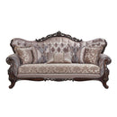 Benbek - Sofa With 5 Pillows - Fabric & Antique Oak