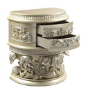 Vatican - Nightstand - Champagne Silver