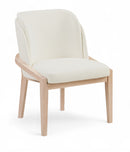 Navo - Vegan Leather Upholstered Dining Chair - Cream