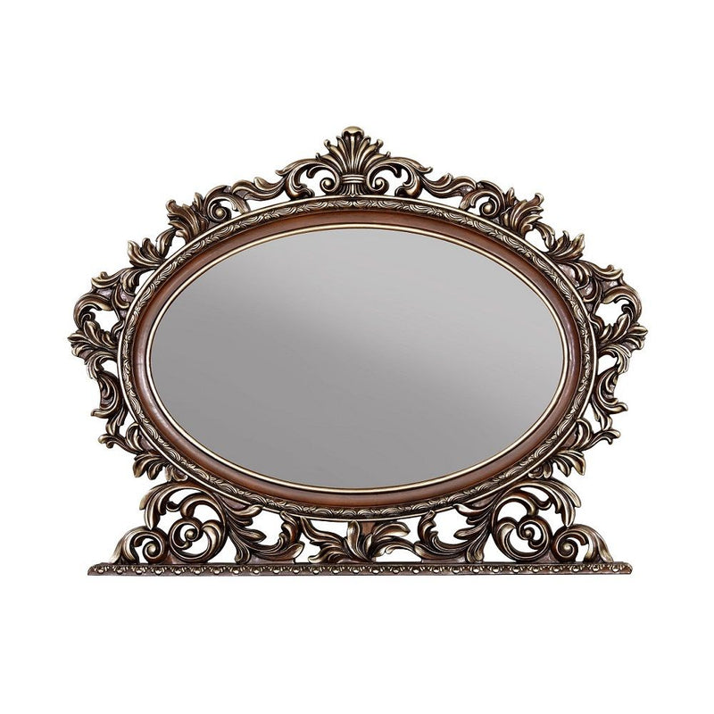 Devany - Oval Mirror - Cherry