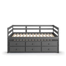 Darcie - Daybed With Trundle & Storage - Gray
