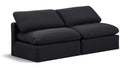 Indulge - Linen 2 Seat Modular Armless Sofa