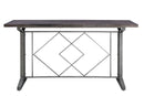 Evangeline - Counter Height Table - Salvaged Brown & Black