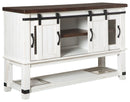 Valebeck - Dining Room Server - White / Brown