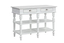 Rorratt - Kitchen Island - Marble Top & White
