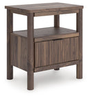 Pamytta - One Drawer Night Stand - Brown