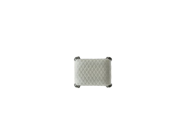 House Delphine - Stool - Ivory Fabric & Charcoal